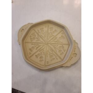 Scottish Thistle Shortbread Mold 11x9 Stoneware, Brown Bag Cookie Art. 1988